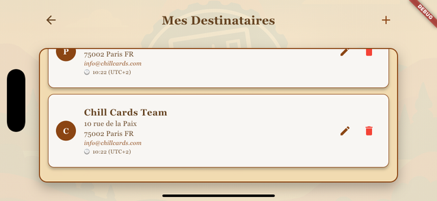 6. Gestion des Destinataires