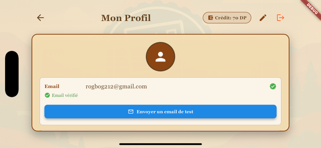 7. Gestion du Profil